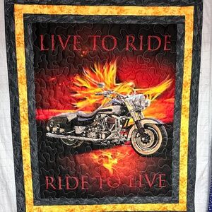 Motorcycle theme quilts